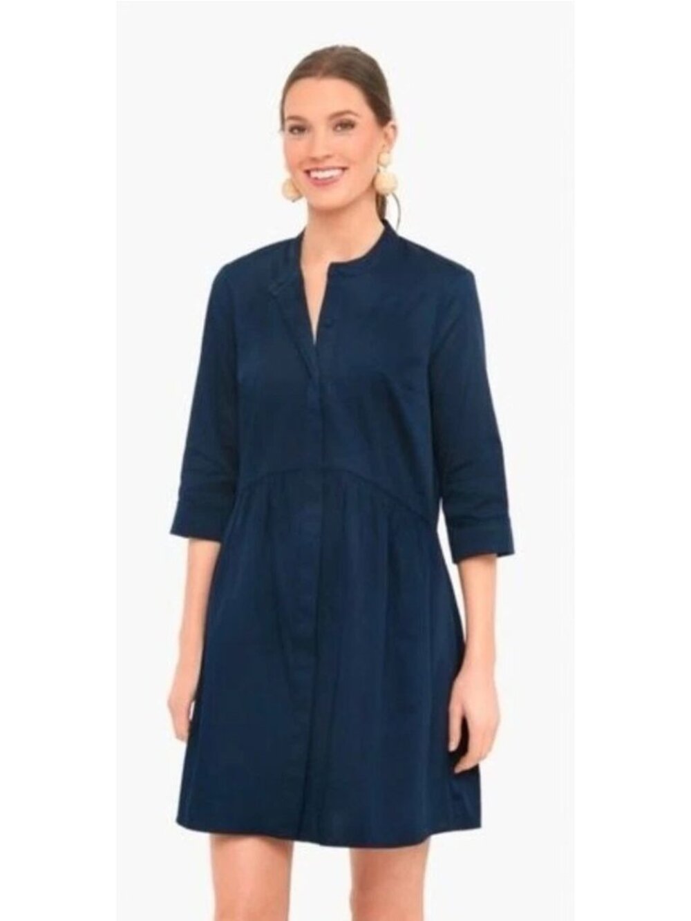 Tuckernuck Royal Shirt Dress in Navy XSmall New Womens Comfy Cotton